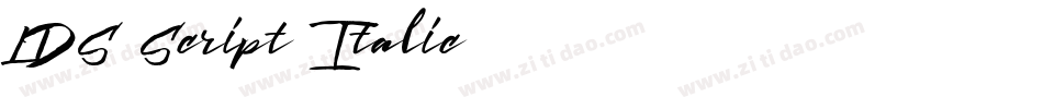 LDS Script Italic字体转换